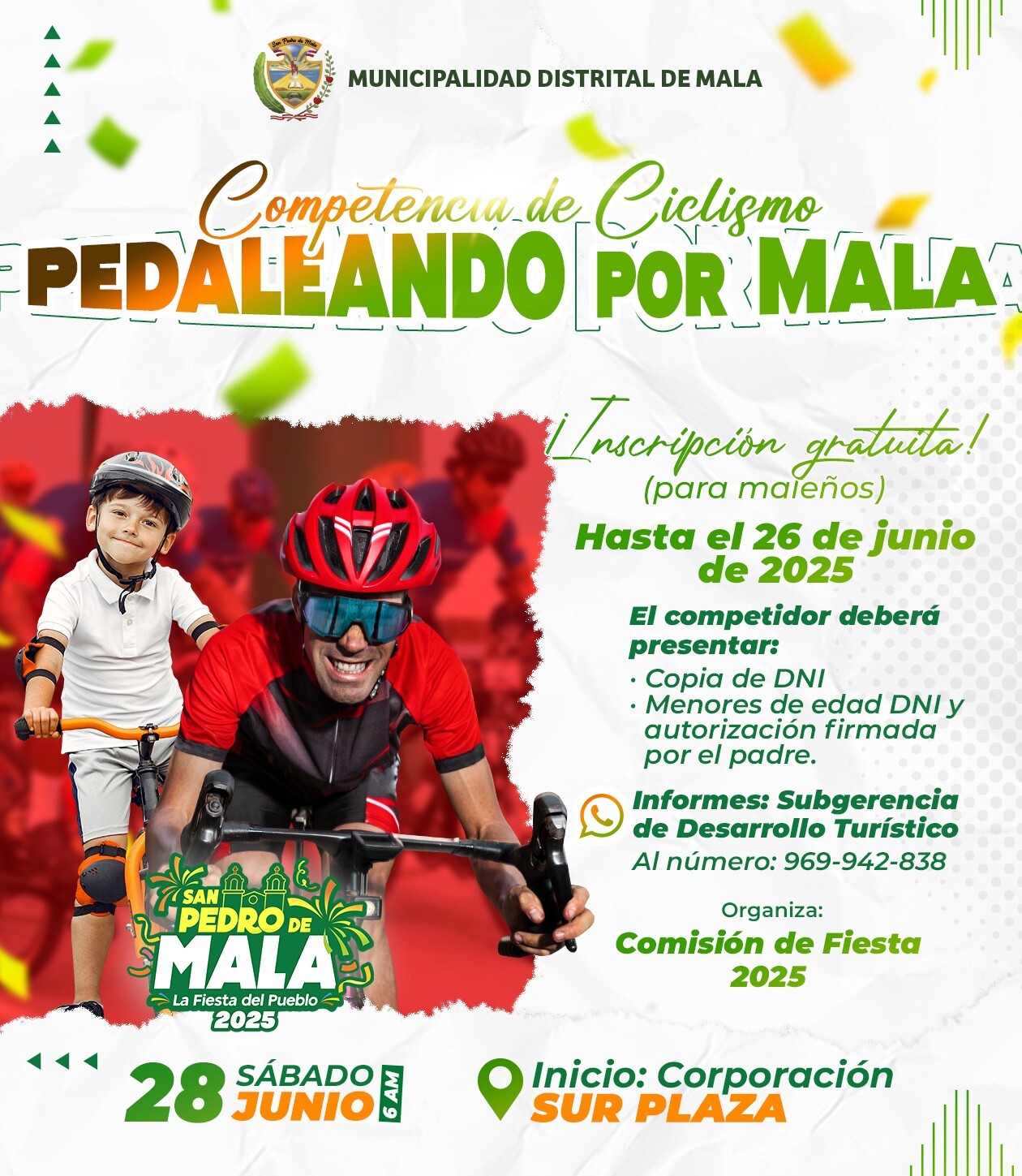 Competencia de Ciclismo: Pedaleando por Mala