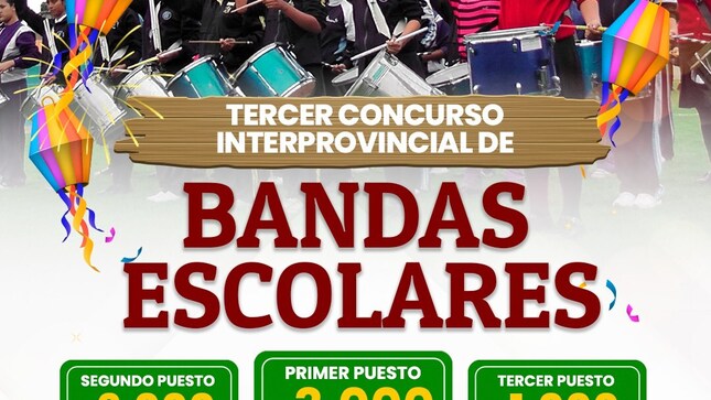 Tercer Concurso Interprovincial de Bandas Escolares