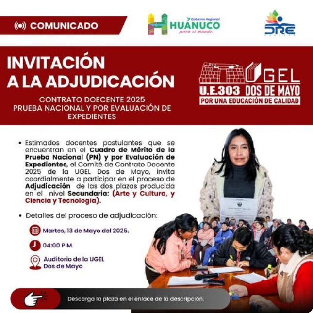 invitación a la adjudicación