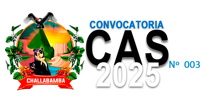 Convocatoria CAS N° 003-2025-MDCH