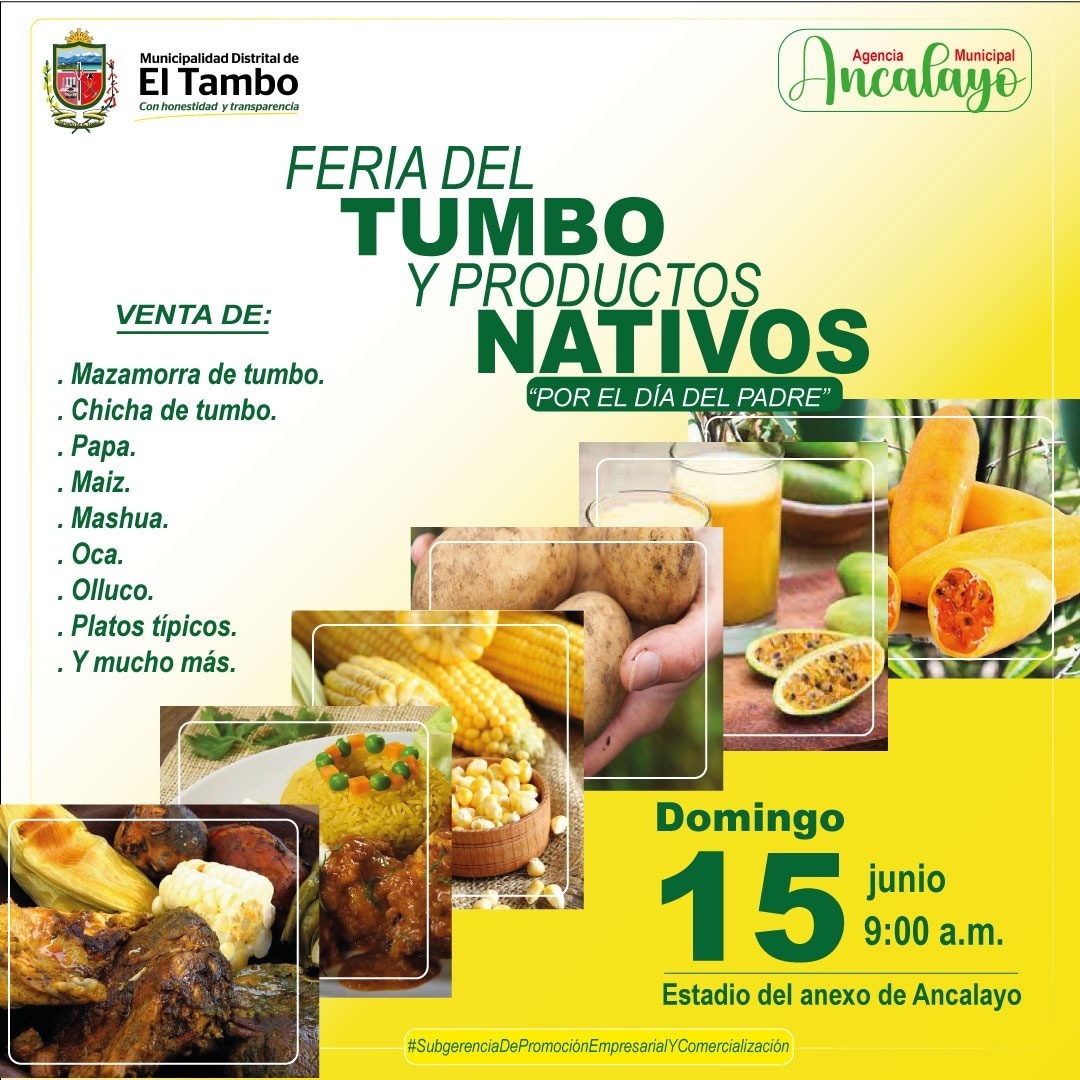 Feria del Tumbo y Productos Nativos por el día del Padre