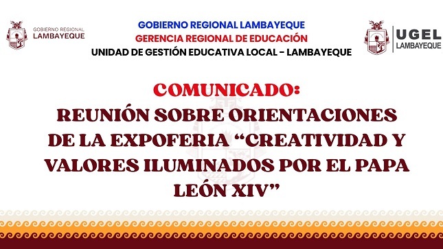 Reunión de la Expoferia "CREATIVIDAD Y VALORES ILUMINADOS POR EL PAPA LEÓN XIV"