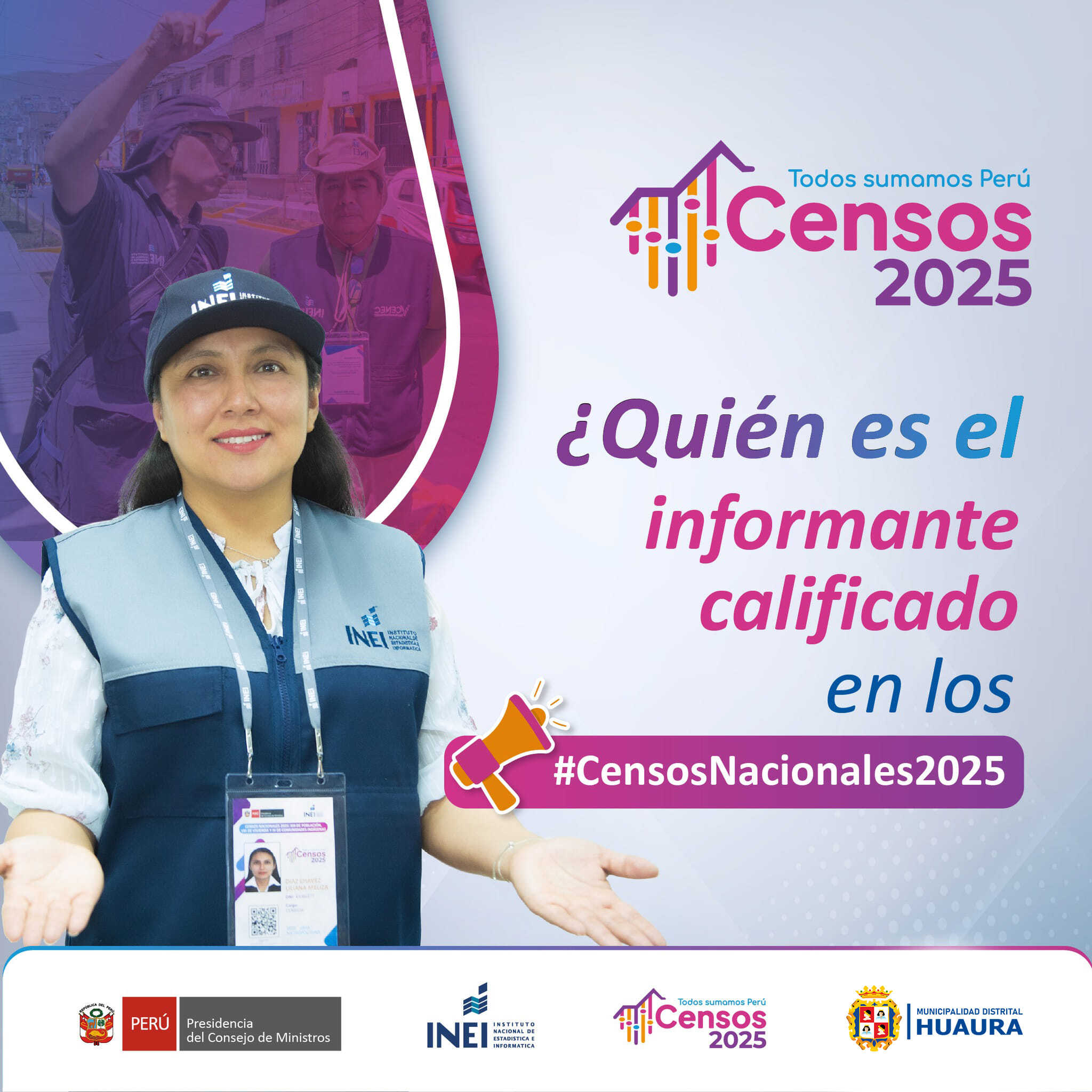 ¿𝗤𝗨𝗜𝗘́𝗡 𝗘𝗦 𝗘𝗟 𝗜𝗡𝗙𝗢𝗥𝗠𝗔𝗡𝗧𝗘 𝗖𝗔𝗟𝗜𝗙𝗜𝗖𝗔𝗗𝗢 𝗘𝗡 𝗟𝗢𝗦 𝗖𝗘𝗡𝗦𝗢𝗦 𝗡𝗔𝗖𝗜𝗢𝗡𝗔𝗟𝗘𝗦 𝟮𝟬𝟮𝟱? Todos sumamos.