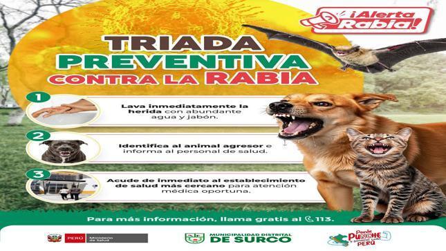 Una mordedura puede ser mortal. Cada minuto cuenta para prevenir la #rabia. Toma acción rápida y protege tu vida y la de tu familia.