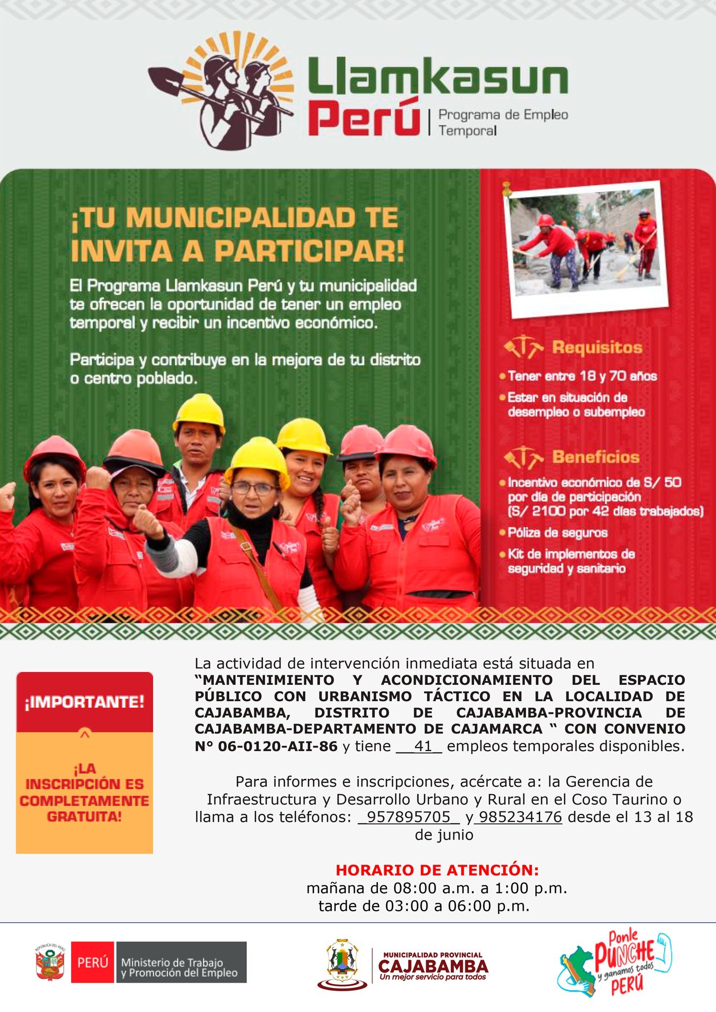 ¡Hay mas chamba para ti!