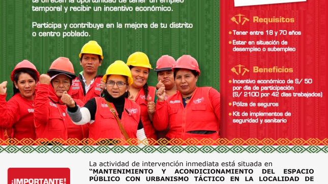 ¡Hay mas chamba para ti!