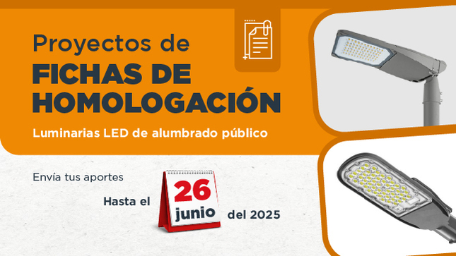Publicación del proyecto de Ficha de Homologación
