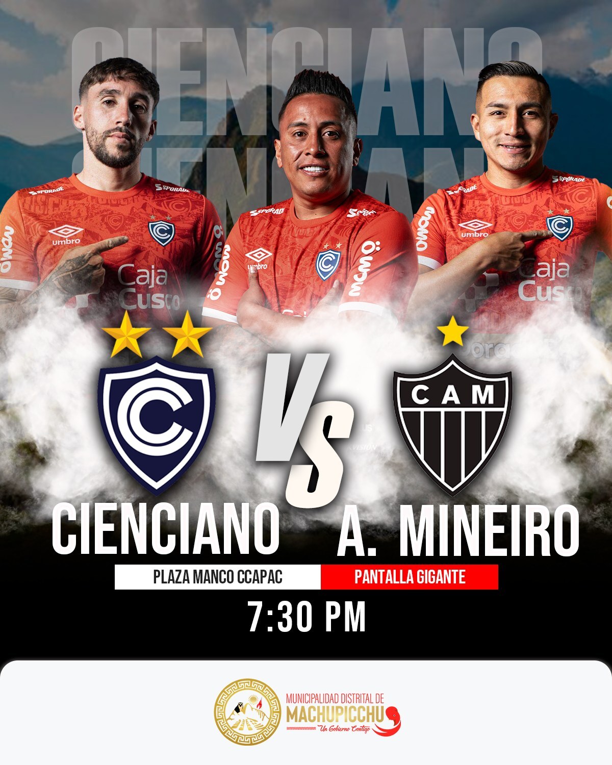 Ven y alienta a Cienciano del Cusco