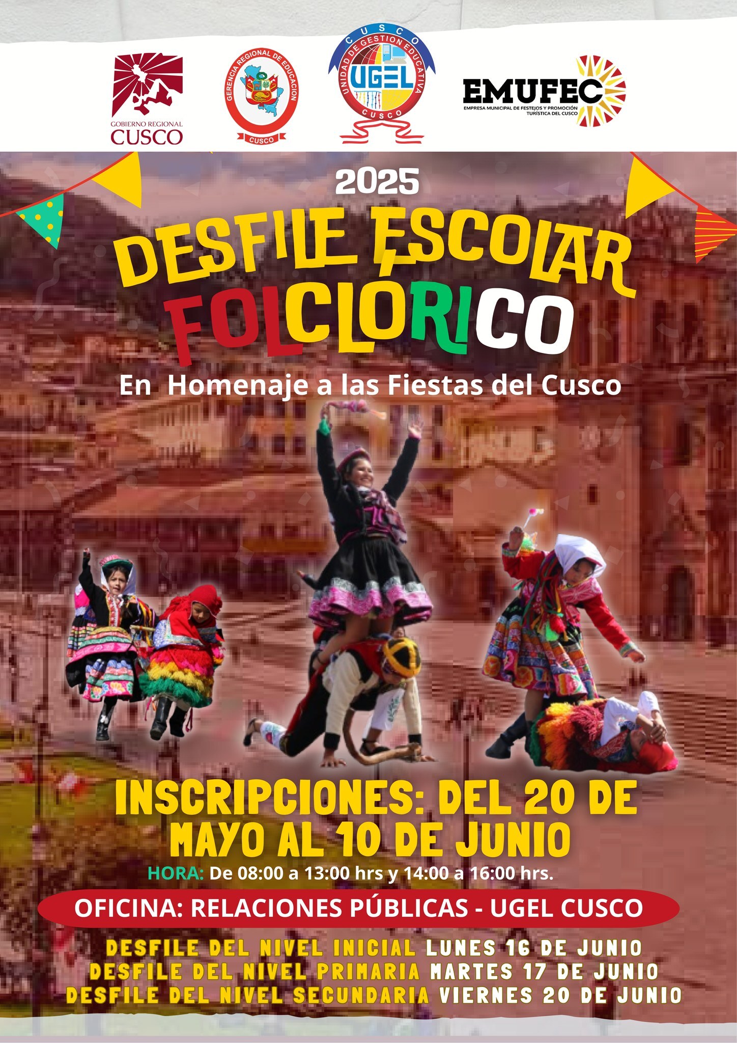 Orden de Presentación Nivel Inicial - Desfile Folklórico
