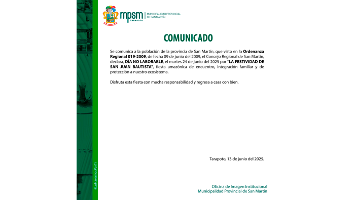 Comunicado.