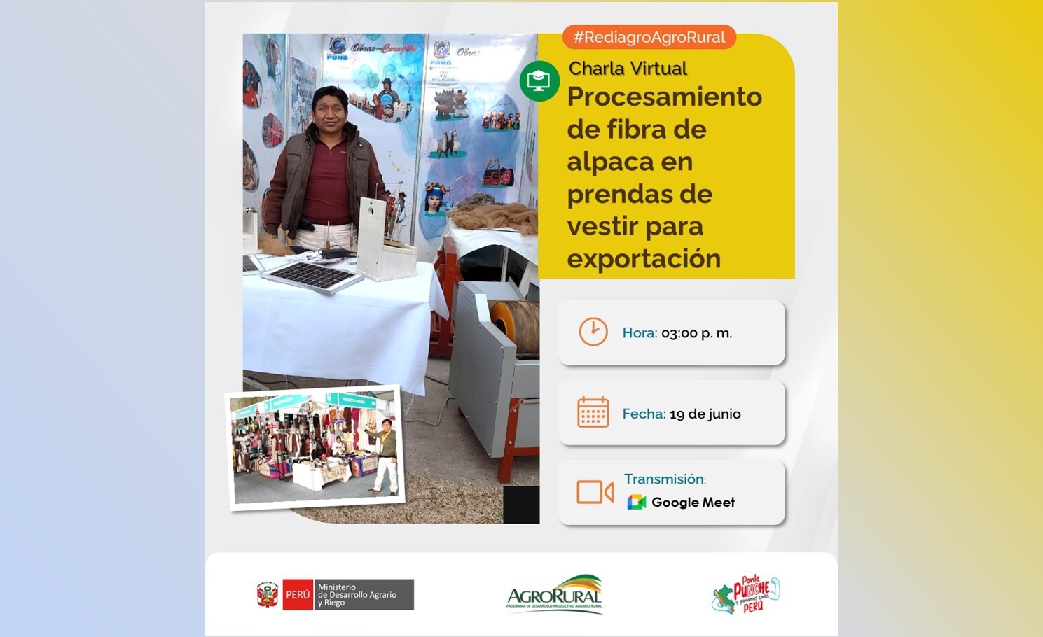 Procesamiento de fibra de alpaca en prendas de vestir para exportación
