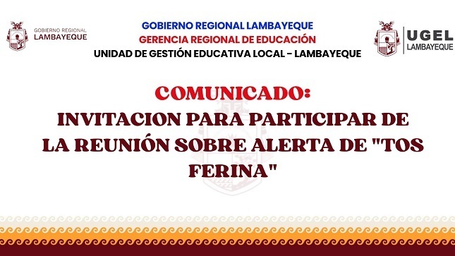 Reunión sobre alerta de "TOS FERINA"