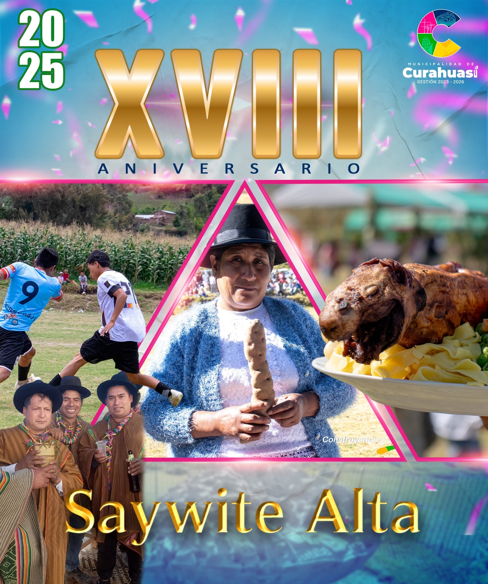 Programa de Actividades por el XVIII Aniversario de la Comunidad de Saywite Alta