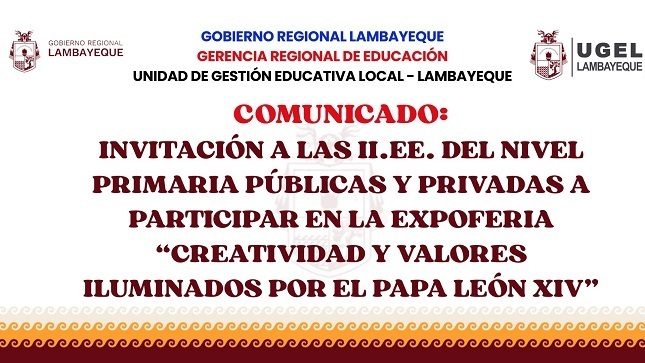 Orientaciones de la Expoferia "CREATIVIDAD Y VALORES ILUMINADOS POR EL PAPA LEÓN XIV"