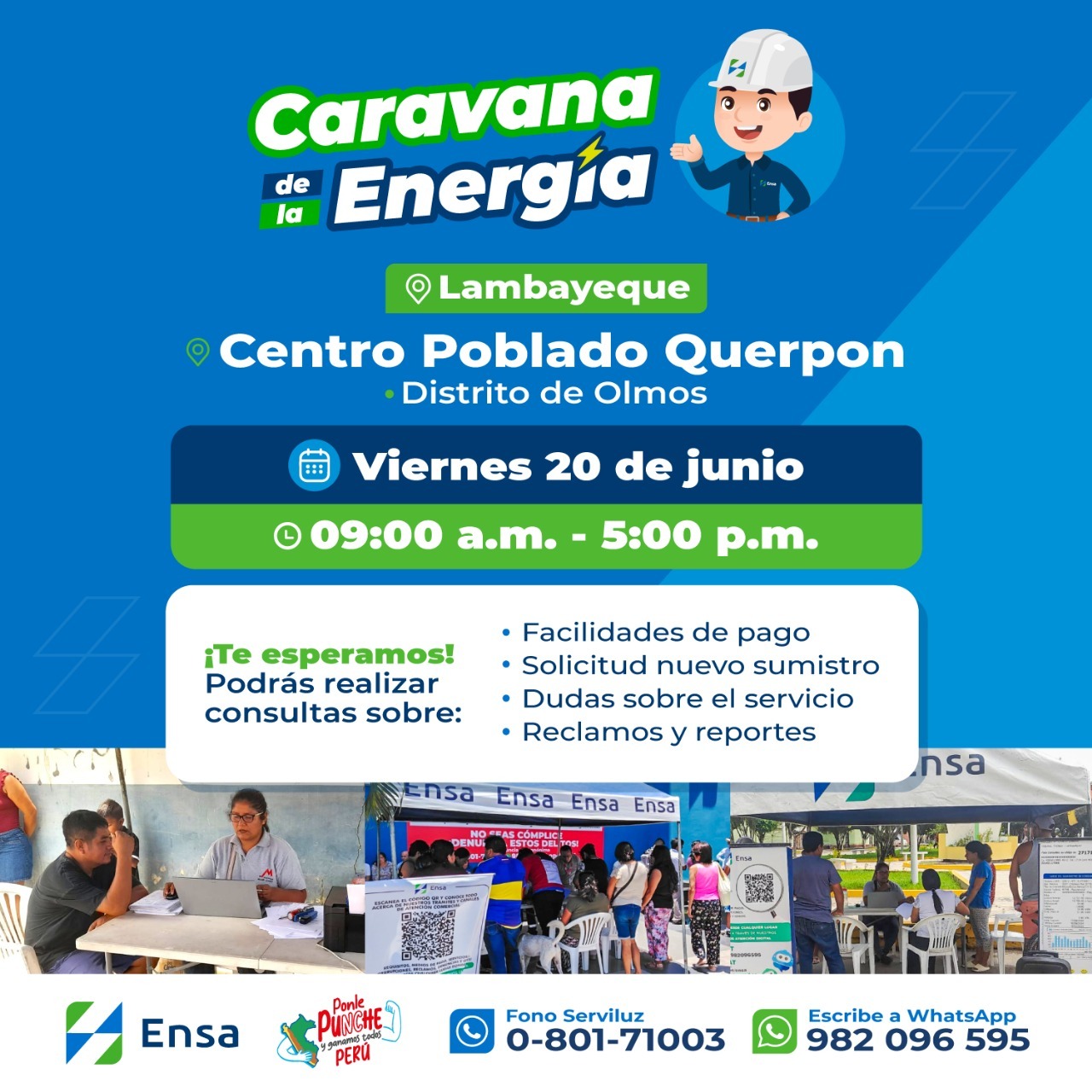 Caravana de la Energía - Centro Poblado Querpon- Distrito Olmos