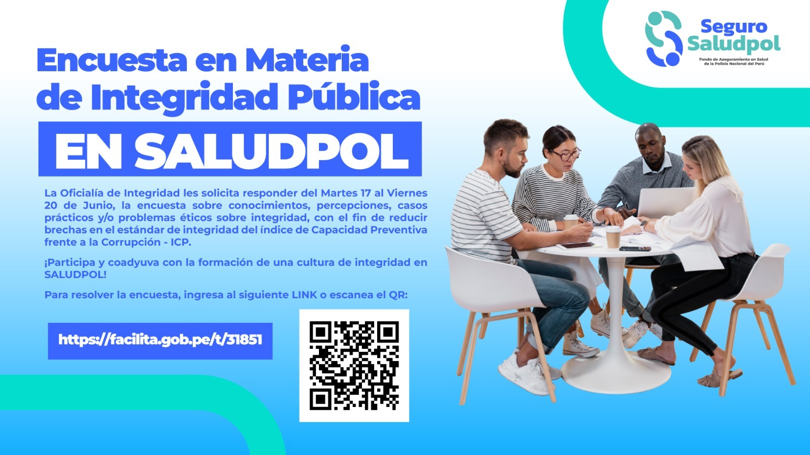 Encuesta en Materia de Integridad Pública en SALUDPOL