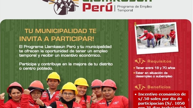TU MUNICIPALIDAD TE INVITA A PARTICIPAR