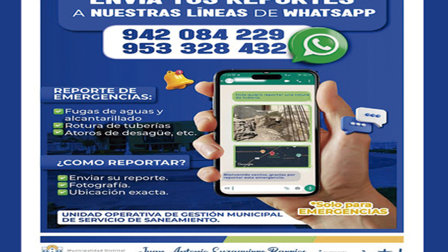 Reporte de Emergencias Oficina de Aguas