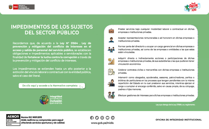 Impedimentos de los Sujetos del Sector Público