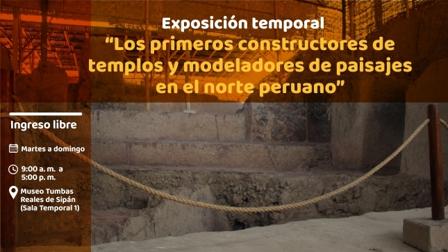 Exposición temporal de piezas arqueológicas en Museo Tumbas Reales de Sipán