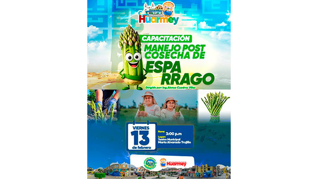 Capacitación gratuita "Manejo post cosecha de esparrago"