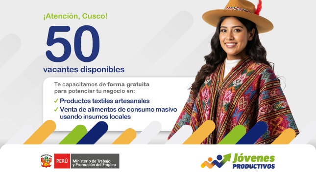 ¡Atención, Cusco! Tenemos para ti, capacitación gratuita para el autoempleo
