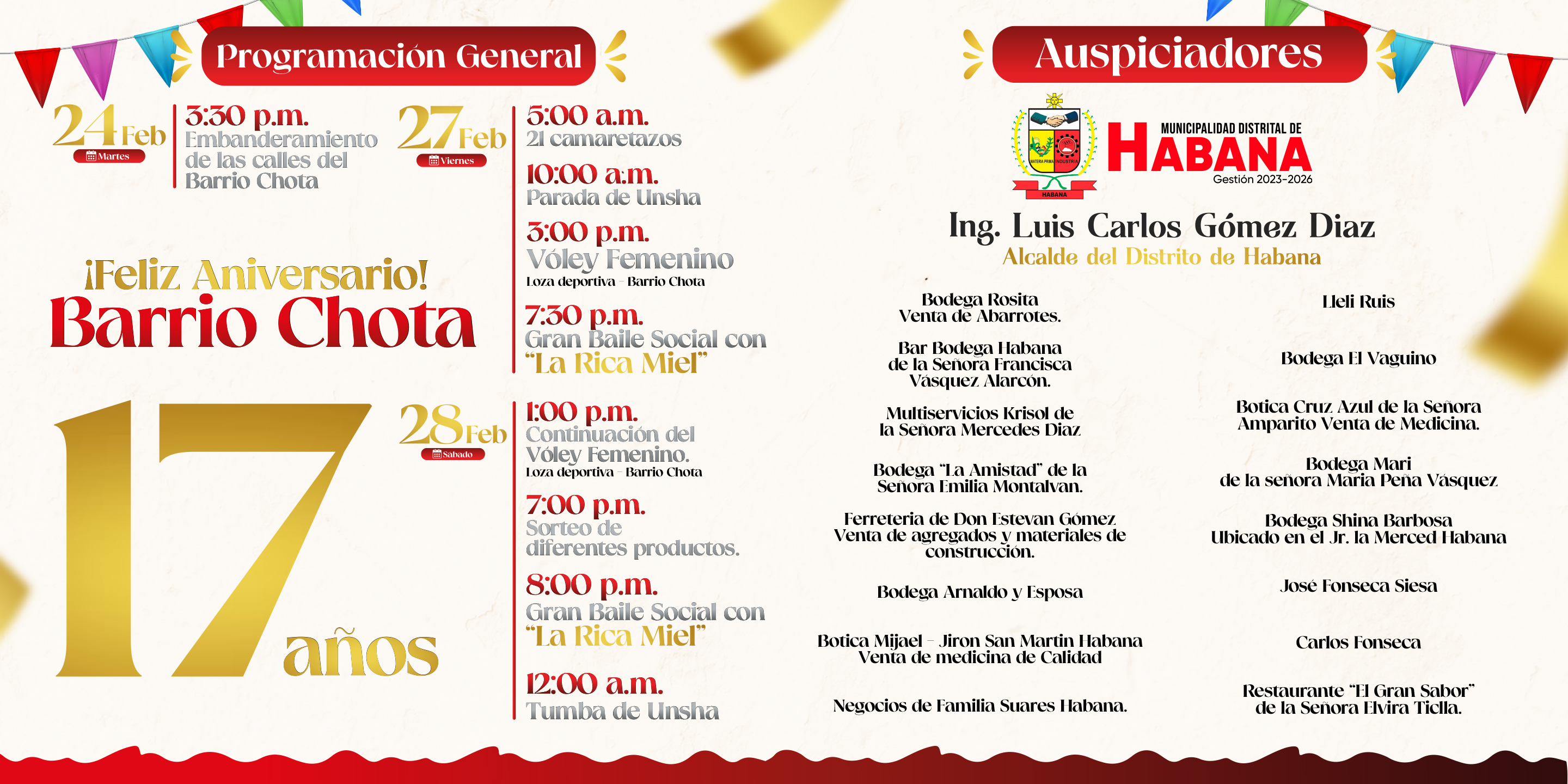 Aniversario del Barrio Chota