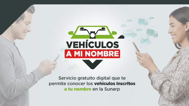 Fotografía de Pantalla principal de plataforma "Vehículos a mi Nombre"