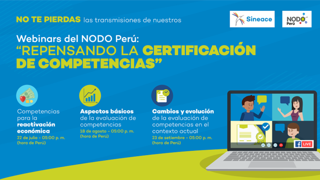 Anuncian serie de webinars sobre la certificación de competencias