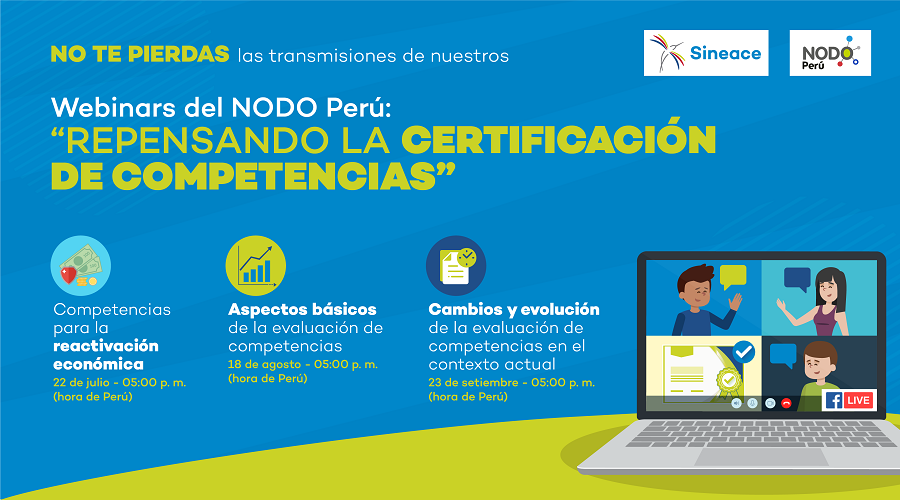 Anuncian serie de webinars sobre la certificación de competencias