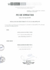 Vista preliminar de documento Fe de Erratas