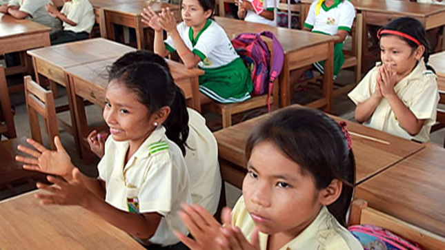 Foto referencial: Escolares de la región Amazonas. 