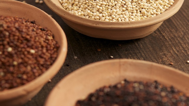 Quinua peruana es fuente natural y saludable de proteínas. 