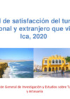 Vista preliminar de documento Ica, Nivel de Satisfacción del Turista 2020