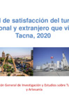 Vista preliminar de documento Tacna, Nivel de Satisfacción del Turista 2020
