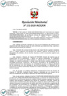 Vista preliminar de documento RM. 152-2020-MINAM