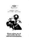 Vista preliminar de documento Cinco años en el Mercado de las Telecomunicaciones Memoria Anual 1998 OSIPTEL, 1999.