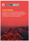 Vista preliminar de documento FICHA TECNICA - ENCUESTA DE SATISFACCION DEL USUARIO MUELLE DE CAPITANES