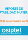 Vista preliminar de documento Reporte de Portabilidad Numérica al 30 de noviembre 2018