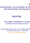 Vista preliminar de documento Presentación del OSIPTEL a la Comisión de Defensa del Consumidor del Congreso