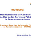 Vista preliminar de documento Presentación en Conferencia de Prensa - OSIPTEL "El Sector de Telecomunicaciones Balances y Retos"