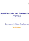 Vista preliminar de documento Presentación Audiencia Pública - Gerencia de Políticas Regulatorias Modificación del Instructivo de Tarifas
