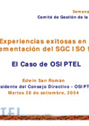 Vista preliminar de documento Presentación ante el Cómite de Gestión de la Calidad - CGC - Semana de la Calidad "Experiencias exitosas en la implementación del SGC ISO 9000"