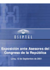 Vista preliminar de documento Presentación de OSIPTEL ante Asesores del Congreso de la República