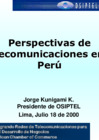 Vista preliminar de documento Perspectivas de Telecomunicaciones en el PerúJKK Amcham