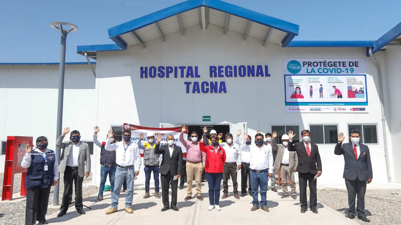 Nuevo Hospital de Contingencia de Tacna, con planta de oxígeno, ya brinda atención a pacientes COVID-19