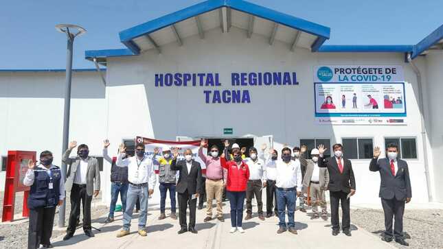 Nuevo Hospital de Contingencia de Tacna, con planta de oxígeno, ya brinda atención a pacientes COVID-19