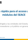 Vista preliminar de documento Guía de usuario del Módulo de Acceso al Seace_No vigente