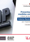 Vista preliminar de documento Presentación de las medidas extraordinarias a favor de los asegurados del SNP por impacto del Covid 19