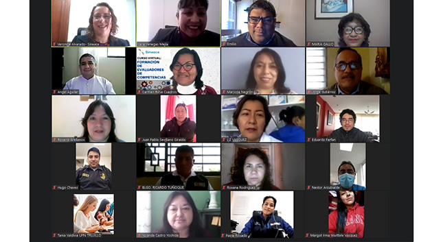 Más de 30 profesionales se capacitan virtualmente para evaluar competencias